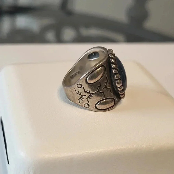 Sterling RELIOS CAROLYN POLLACK 925 Blue Lapis Ring(6) - Picture 3 of 6